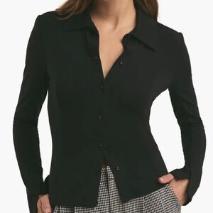 Favorite Daughter The Trinity Jersey Button-Up Shirt